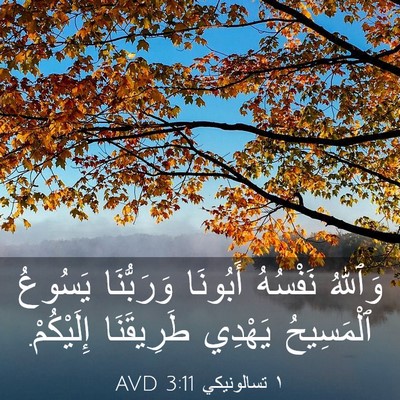 Picture 03 - ١ تسالونيكي 3:11 AVD - وَٱللهُ نَفْسُهُ أَبُونَا - Bible Verse Picture