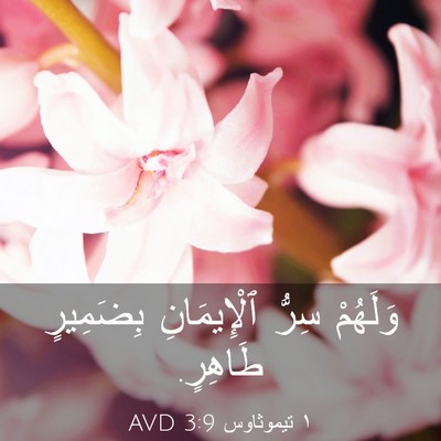 Picture 03 - ١ تيموثاوس 3:9 AVD - وَلَهُمْ سِرُّ - Bible Verse Picture