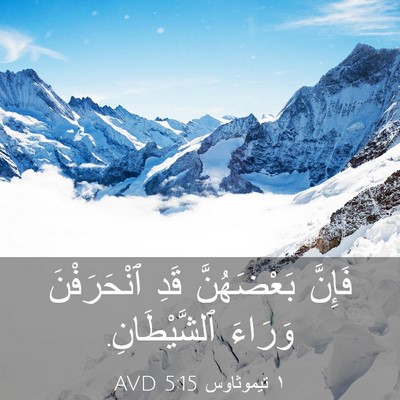 Picture 03 - ١ تيموثاوس 5:15 AVD - فَإِنَّ بَعْضَهُنَّ قَدِ - Bible Verse Picture