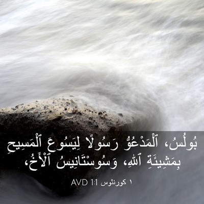 Picture 03 - ١ كورنثوس 1:1 AVD - بُولُسُ، ٱلْمَدْعُوُّ - Bible Verse Picture