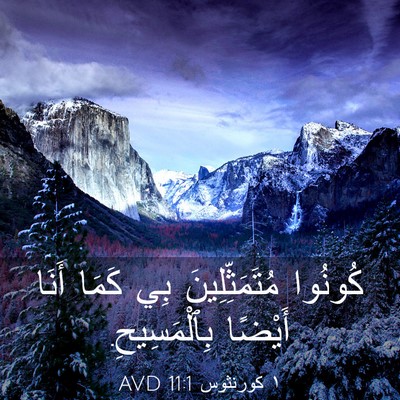 Picture 03 - ١ كورنثوس 11:1 AVD - كُونُوا مُتَمَثِّلِينَ - Bible Verse Picture