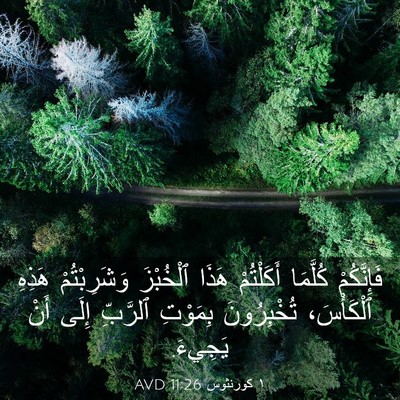 Picture 03 - ١ كورنثوس 11:26 AVD - فَإِنَّكُمْ كُلَّمَا - Bible Verse Picture