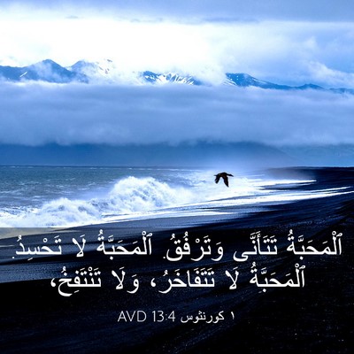 Picture 03 - ١ كورنثوس 13:4 AVD - ٱلْمَحَبَّةُ تَتَأَنَّى - Bible Verse Picture