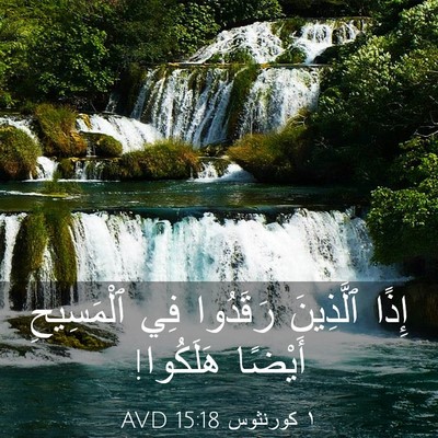 Picture 03 - ١ كورنثوس 15:18 AVD - إِذًا ٱلَّذِينَ رَقَدُوا - Bible Verse Picture