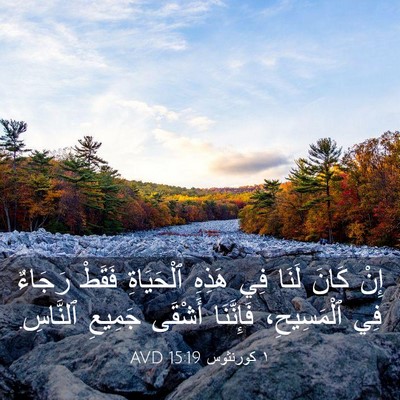 Picture 03 - ١ كورنثوس 15:19 AVD - إِنْ كَانَ لَنَا فِي - Bible Verse Picture