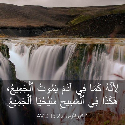 Picture 03 - ١ كورنثوس 15:22 AVD - لِأَنَّهُ كَمَا فِي آدَمَ - Bible Verse Picture
