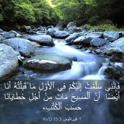 Picture 03 - ١ كورنثوس 15:3 AVD - فَإِنَّنِي سَلَّمْتُ - Bible Verse Picture
