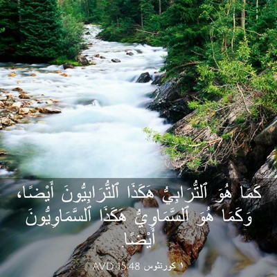 Picture 03 - ١ كورنثوس 15:48 AVD - كَمَا هُوَ ٱلتُّرَابِيُّ - Bible Verse Picture
