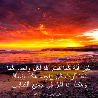 Picture 03 - ١ كورنثوس 7:17 AVD - غَيْرَ أَنَّهُ كَمَا - Bible Verse Picture