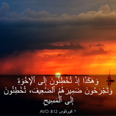 Picture 03 - ١ كورنثوس 8:12 AVD - وَهَكَذَا إِذْ - Bible Verse Picture