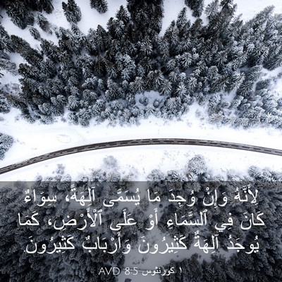 Picture 03 - ١ كورنثوس 8:5 AVD - لِأَنَّهُ وَإِنْ وُجِدَ - Bible Verse Picture