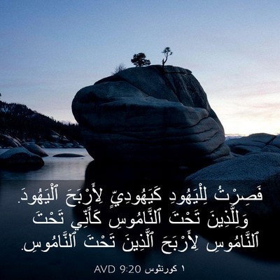 Picture 03 - ١ كورنثوس 9:20 AVD - فَصِرْتُ لِلْيَهُودِ - Bible Verse Picture