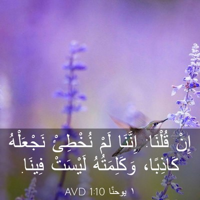 Picture 03 - ١ يوحنَّا 1:10 AVD - إِنْ قُلْنَا: إِنَّنَا - Bible Verse Picture