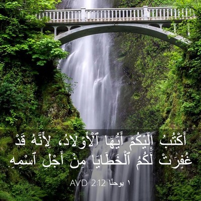 Picture 03 - ١ يوحنَّا 2:12 AVD - أَكْتُبُ إِلَيْكُمْ - Bible Verse Picture