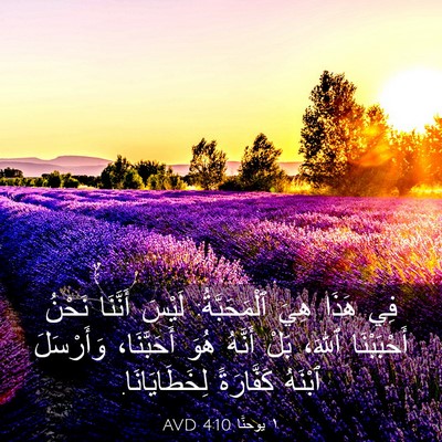 Picture 03 - ١ يوحنَّا 4:10 AVD - فِي هَذَا هِيَ - Bible Verse Picture