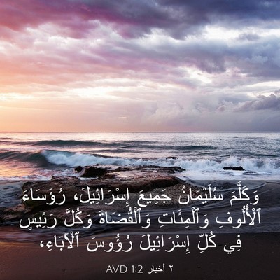 Picture 03 - ٢ أخبار 1:2 AVD - وَكَلَّمَ سُلَيْمَانُ - Bible Verse Picture