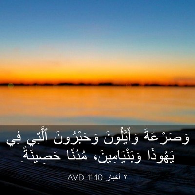 Picture 03 - ٢ أخبار 11:10 AVD - وَصَرْعَةَ وَأَيَّلُونَ - Bible Verse Picture
