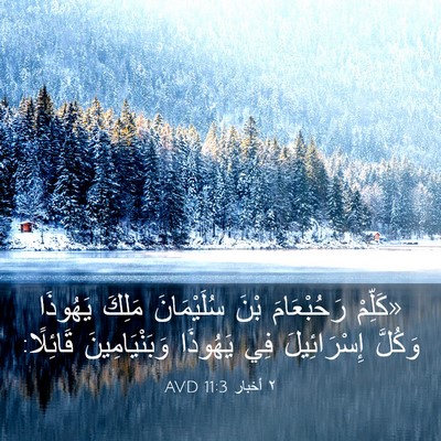 Picture 03 - ٢ أخبار 11:3 AVD - «كَلِّمْ رَحُبْعَامَ بْنَ - Bible Verse Picture