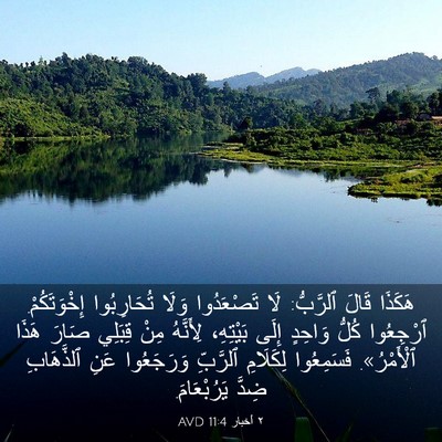 Picture 03 - ٢ أخبار 11:4 AVD - هَكَذَا قَالَ ٱلرَّبُّ: - Bible Verse Picture