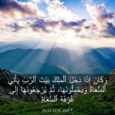 Picture 03 - ٢ أخبار 12:11 AVD - وَكَانَ إِذَا دَخَلَ - Bible Verse Picture