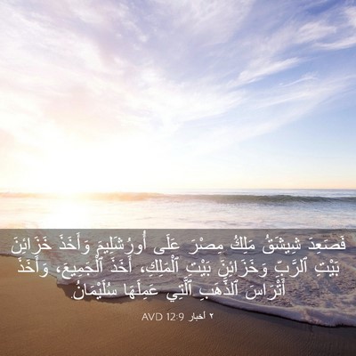 Picture 03 - ٢ أخبار 12:9 AVD - فَصَعِدَ شِيشَقُ مَلِكُ - Bible Verse Picture