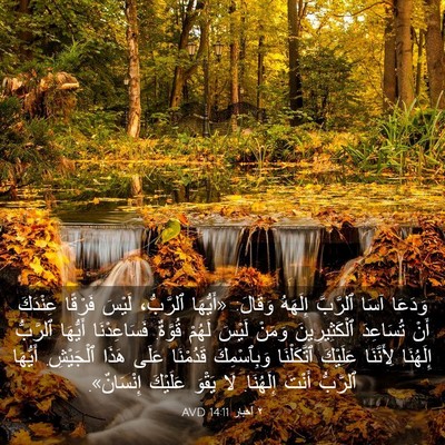 Picture 03 - ٢ أخبار 14:11 AVD - وَدَعَا آسَا ٱلرَّبَّ - Bible Verse Picture