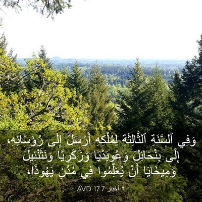 Picture 03 - ٢ أخبار 17:7 AVD - وَفِي ٱلسَّنَةِ - Bible Verse Picture