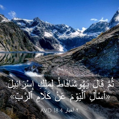 Picture 03 - ٢ أخبار 18:4 AVD - ثُمَّ قَالَ يَهُوشَافَاطُ - Bible Verse Picture