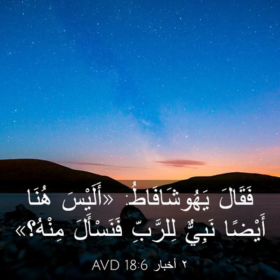 Picture 03 - ٢ أخبار 18:6 AVD - فَقَالَ يَهُوشَافَاطُ: - Bible Verse Picture
