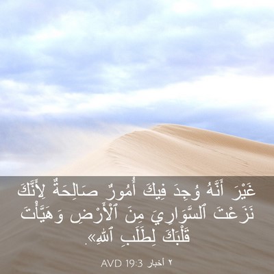 Picture 03 - ٢ أخبار 19:3 AVD - غَيْرَ أَنَّهُ وُجِدَ - Bible Verse Picture