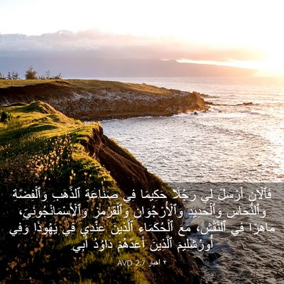 Picture 03 - ٢ أخبار 2:7 AVD - فَٱلْآنَ أَرْسِلْ لِي - Bible Verse Picture