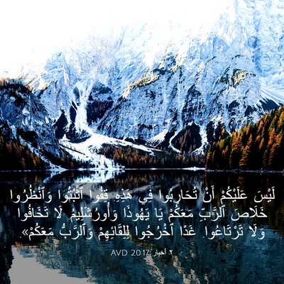 Picture 03 - ٢ أخبار 20:17 AVD - لَيْسَ عَلَيْكُمْ أَنْ - Bible Verse Picture