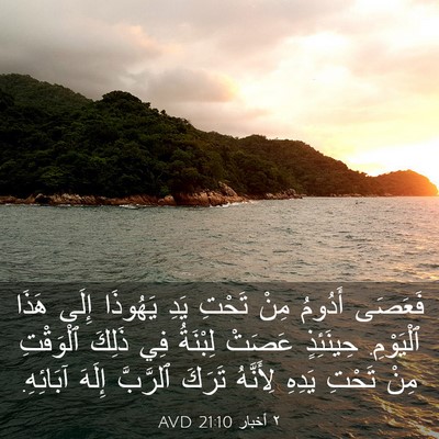 Picture 03 - ٢ أخبار 21:10 AVD - فَعَصَى أَدُومُ مِنْ - Bible Verse Picture