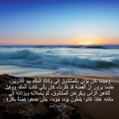 Picture 03 - ٢ أخبار 24:11 AVD - وَحِينَمَا كَانَ يُؤْتَى - Bible Verse Picture