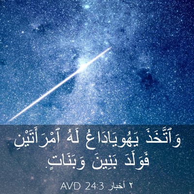 Picture 03 - ٢ أخبار 24:3 AVD - وَٱتَّخَذَ يَهُويَادَاعُ - Bible Verse Picture