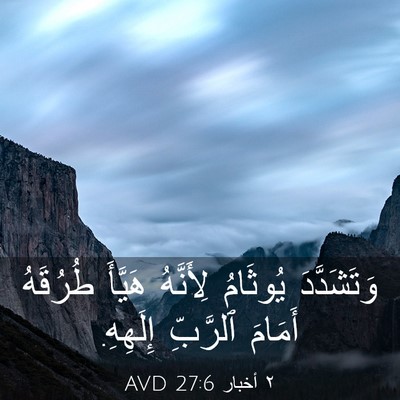 Picture 03 - ٢ أخبار 27:6 AVD - وَتَشَدَّدَ يُوثَامُ - Bible Verse Picture