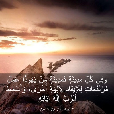 Picture 03 - ٢ أخبار 28:25 AVD - وَفِي كُلِّ مَدِينَةٍ - Bible Verse Picture
