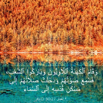 Picture 03 - ٢ أخبار 30:27 AVD - وَقَامَ ٱلْكَهَنَةُ - Bible Verse Picture