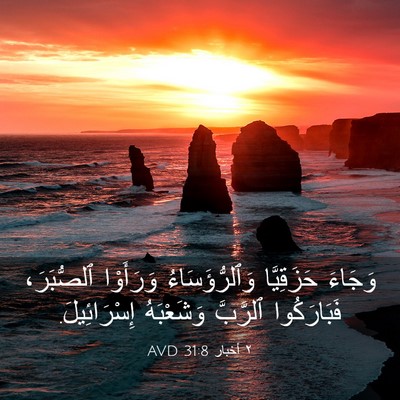 Picture 03 - ٢ أخبار 31:8 AVD - وَجَاءَ حَزَقِيَّا - Bible Verse Picture