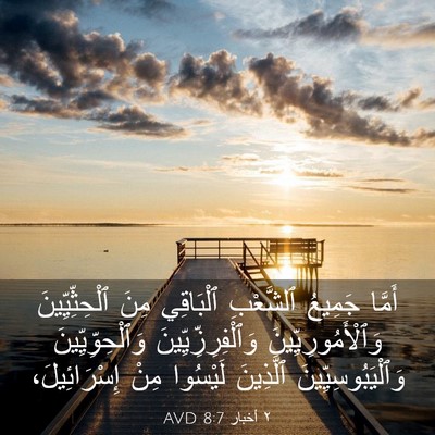 Picture 03 - ٢ أخبار 8:7 AVD - أَمَّا جَمِيعُ ٱلشَّعْبِ - Bible Verse Picture