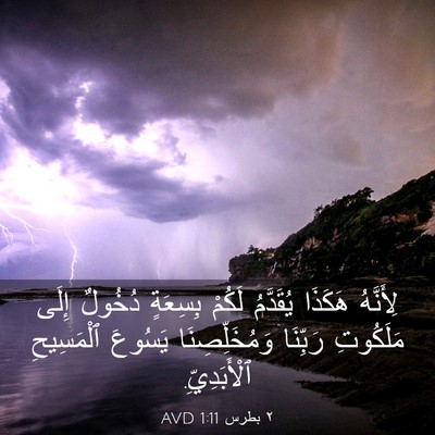 Picture 03 - ٢ بطرس 1:11 AVD - لِأَنَّهُ هَكَذَا - Bible Verse Picture