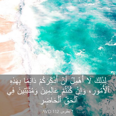 Picture 03 - ٢ بطرس 1:12 AVD - لِذَلِكَ لَا أُهْمِلُ أَنْ - Bible Verse Picture