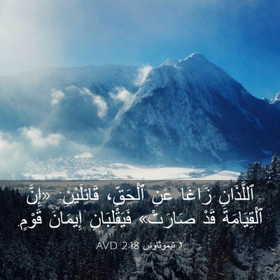 Picture 03 - ٢ تيموثاوس 2:18 AVD - ٱللَّذَانِ زَاغَا عَنِ - Bible Verse Picture