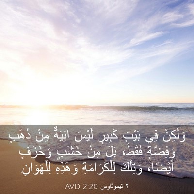 Picture 03 - ٢ تيموثاوس 2:20 AVD - وَلَكِنْ فِي بَيْتٍ - Bible Verse Picture