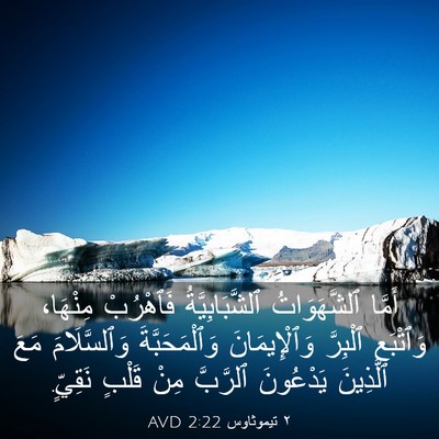 Picture 03 - ٢ تيموثاوس 2:22 AVD - أَمَّا ٱلشَّهَوَاتُ - Bible Verse Picture
