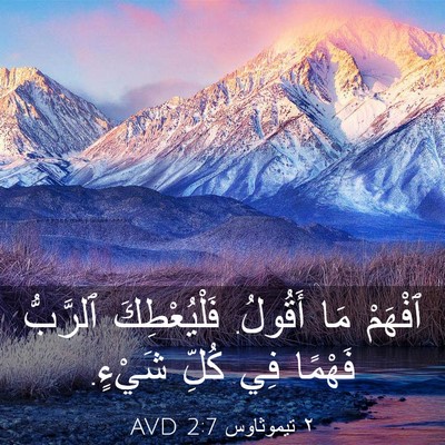 Picture 03 - ٢ تيموثاوس 2:7 AVD - ٱفْهَمْ مَا أَقُولُ. - Bible Verse Picture