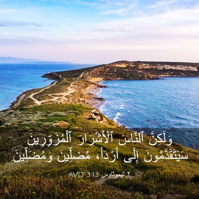 Picture 03 - ٢ تيموثاوس 3:13 AVD - وَلَكِنَّ ٱلنَّاسَ - Bible Verse Picture