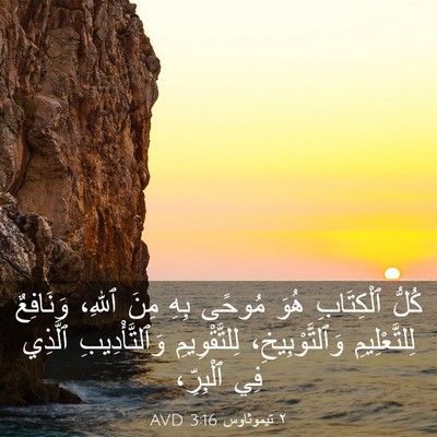 Picture 03 - ٢ تيموثاوس 3:16 AVD - كُلُّ ٱلْكِتَابِ هُوَ - Bible Verse Picture