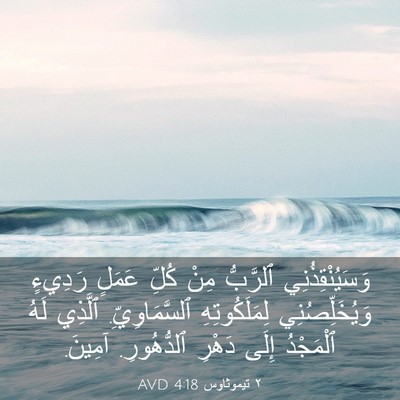 Picture 03 - ٢ تيموثاوس 4:18 AVD - وَسَيُنْقِذُنِي ٱلرَّبُّ - Bible Verse Picture