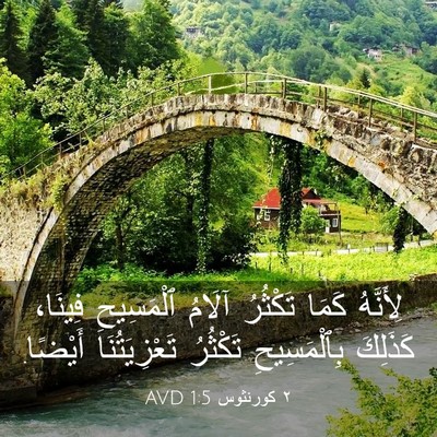 Picture 03 - ٢ كورنثوس 1:5 AVD - لِأَنَّهُ كَمَا تَكْثُرُ - Bible Verse Picture